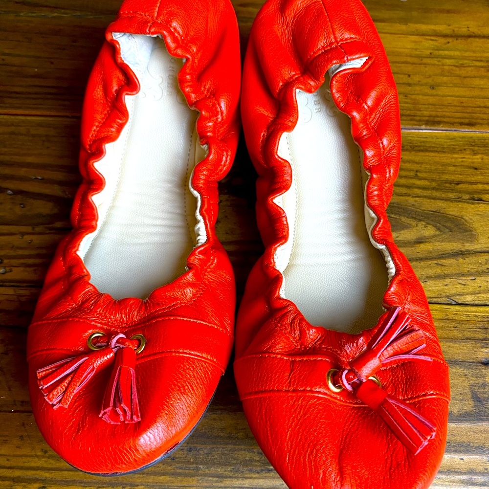 C Wonder Tangerine Ballet Flats